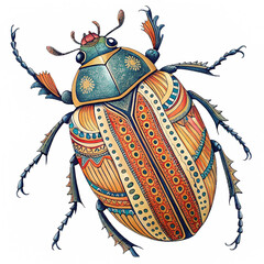 Bright Colorful Beetle