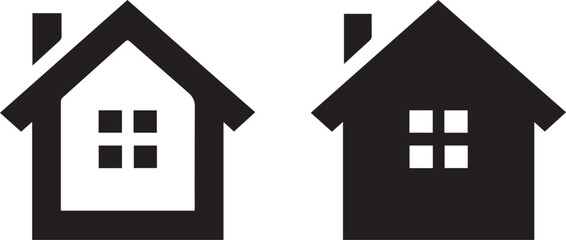 Home icon collection. Home page icon. Real estate.