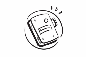 Hand-drawn Notebook Sketch, Doodle Style, School Supplies