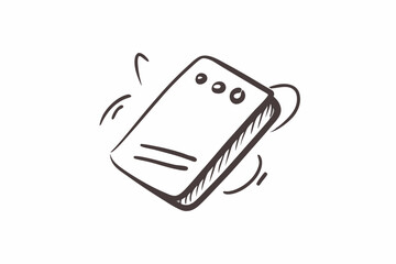 Hand-drawn notebook sketch, floating, doodle style