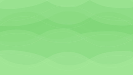 Green wave background with gradient and wave lines. Vector background