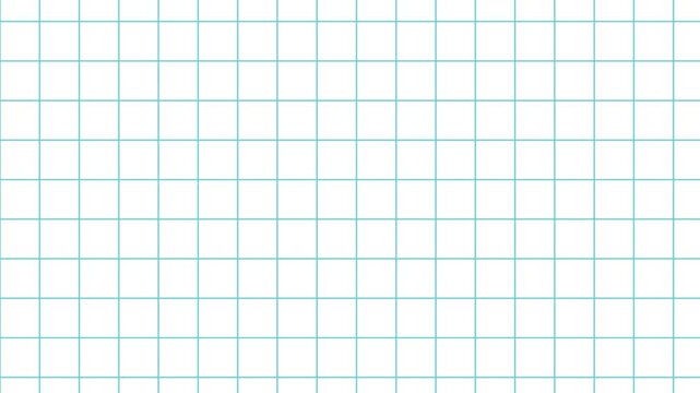 横方向にゆっくり動く水色のグリッドパターンの動画 -シンプルな方眼の背景バナー素材 - 16:9