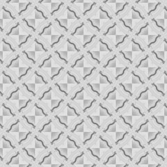 Seamless kaleidoscope floral pattern intricate gray floral and geometric shapes create a symmetrical, repeating design for fabric, wallpaper, and backgrounds