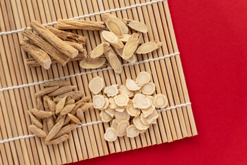 Traditional Chinese Medicine Yuanqi Four Treasures Tea, including Codonopsis pilosula, Astragalus...