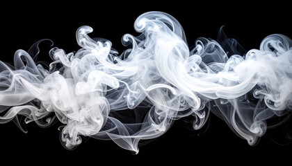 Mesmerizing tableau of wisps of pristine white smoke, sculpted by artistry, creates high fidelity visual experience that captivates viewer imagination