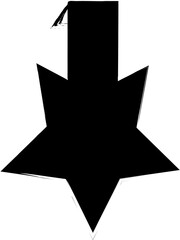 Collection of ink brush tags and banners, sale, promotion, discount