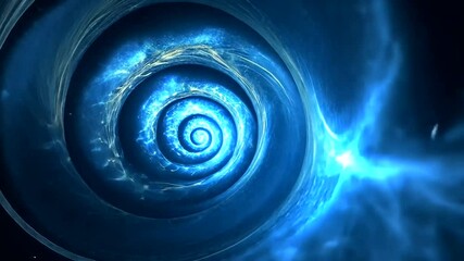 Abstract swirling blue pattern - Powered by Adobe