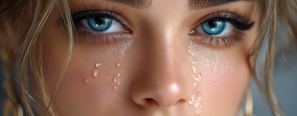 An abstract depiction of emotions related to sadness and recovery.