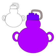 Drink bottle icon set in flat style, featuring water, soda, juice, and energy drink bottles. Ideal for UI, apps, infographics, and packaging. Clean, modern, and scalable vector design.