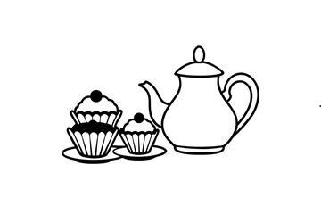  Still-life-of-tea-set-and-cupcakes