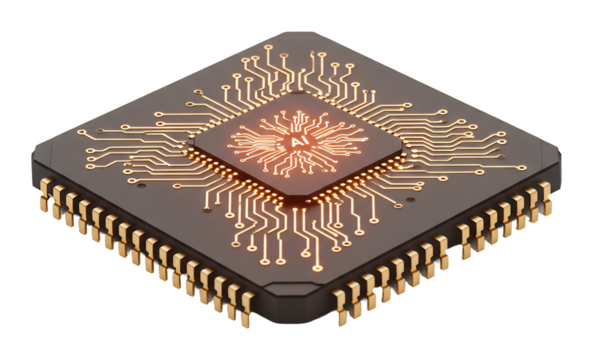 輝く回路基板 中央プロセッサ 鮮やか発光