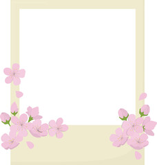pink flower frame