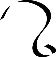 Set of ribbon shadow. Decoration for holiday, new year