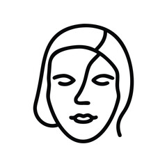 Abstract Facial Sketches in Minimal Line Art Style