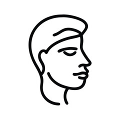 Set of Emotional Faces in Minimalist Line Vector Design