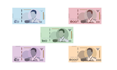 Thai Baht Illustrations