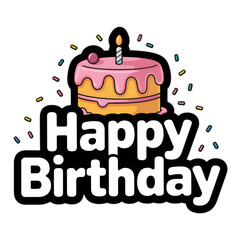 birthday cake with candles