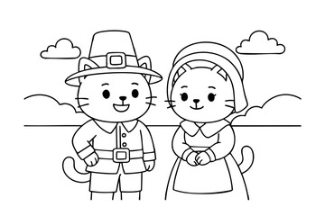 Hand Draw Cute Animal, Kawaii, Page Coloring For Kids, Mermaid, Sea, Forest, doctor, teacher, student, police, traditional clothing, Coloring Book Illustrations 
