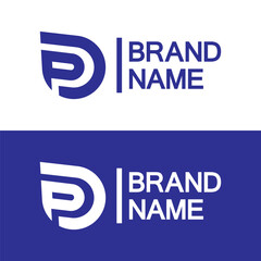 Letter p water drop logo design, Initial Letter P with Droplet water logo design concept