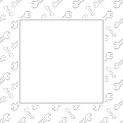 construction frame. doodle construction tool square frame. hand drawn construction frame background. construction tool background