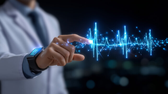 Doctor programming wearable medical devices based on AI-predicted heart rhythms 
