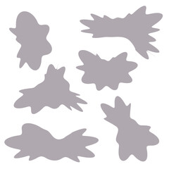 Hand drawn abstract shapes collection	