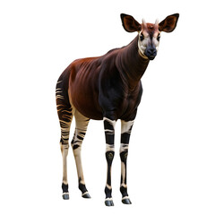 Obraz premium Okapi: A Detailed Look at This Unique African Animal