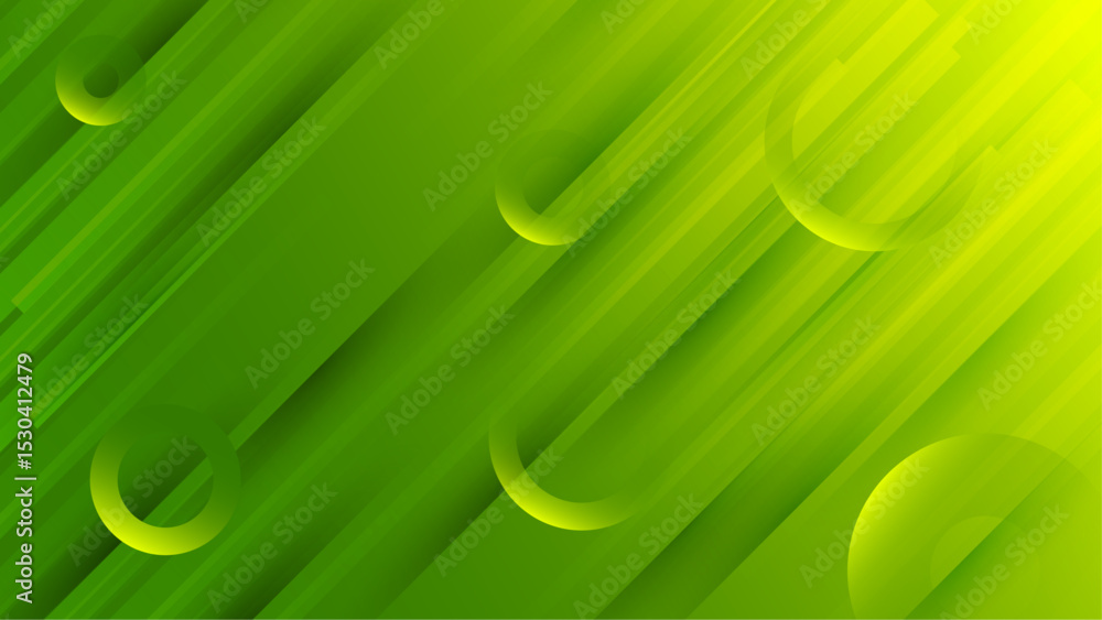 Sticker abstract green background design layout design
