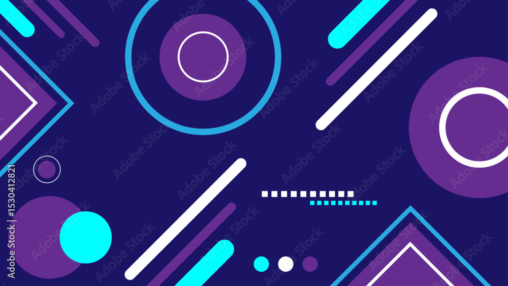 Aufkleber abstract geometric background squares shape and lines in modern style