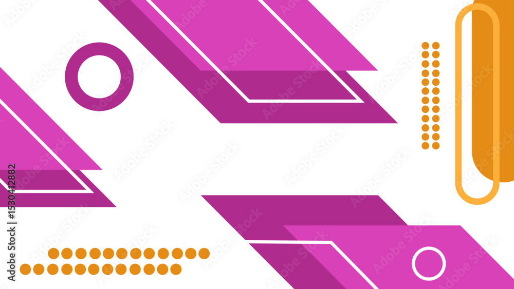 Aufkleber abstract geometric background squares shape and lines in modern style