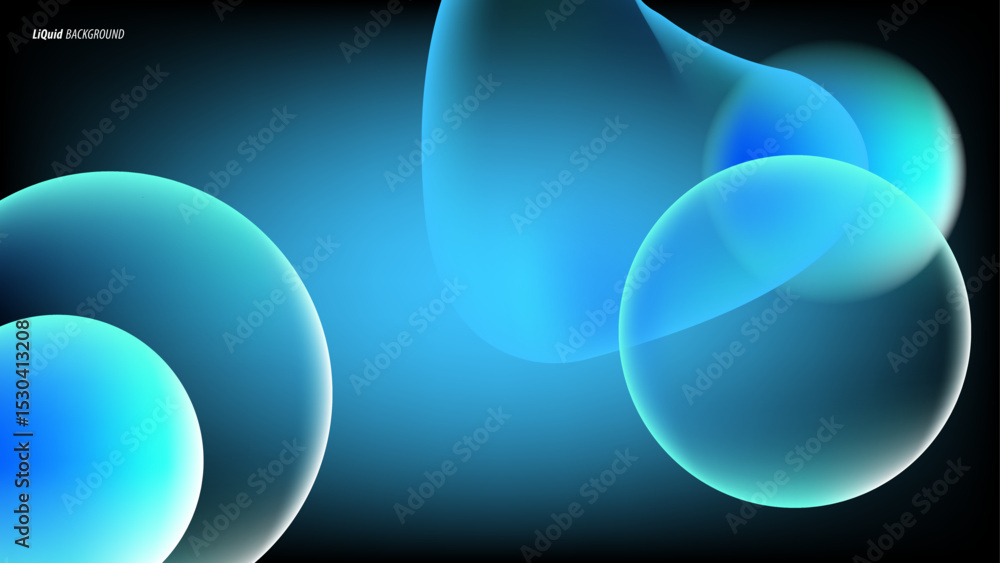 Aufkleber abstract background with gradient modern fluid shapes
