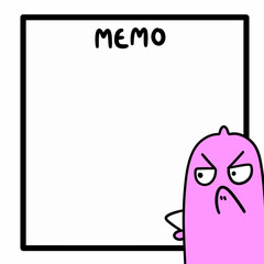 cartoon illustration of a funny cartoon monster