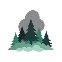 Obraz premium christmas tree vector illustration