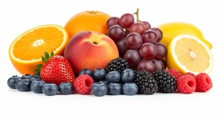 Assorted garden-fresh fruits, rich in color and nutrients, ready for a healthy lifestyle.
