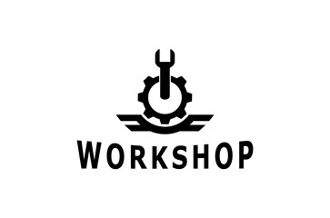 Fototapeta premium Workshop teamwork professional logo design illustration