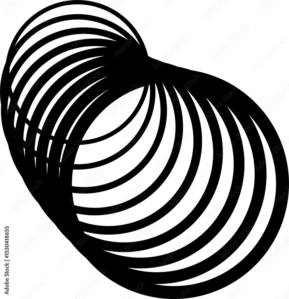 Poster circle with curve line gradient. futuristic technology concept