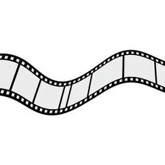 Filmstrip illustration graphic element for video and movie design