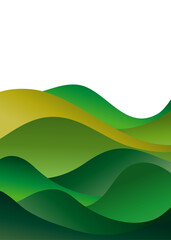 Mountain landscape background. creative minimalist modern art print. mountains, hills and forest. use for print art, poster, cover, banner