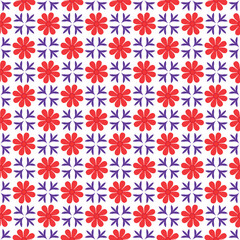 Hand Drawn Seamless Floral Pattern with Retro Motifs for Packaging and Stationery, Luxury Seamless Floral Pattern in Retro Style