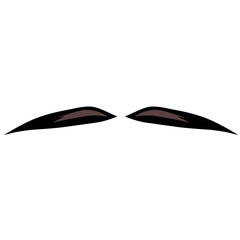 Black moustache illustration 