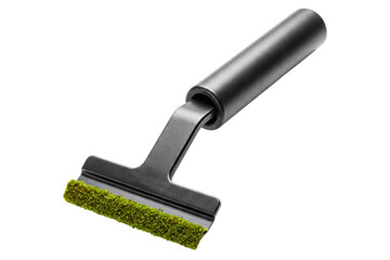 Efficient cleaning tool with a handle for artificial grass isolated on a transparent background