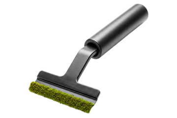 Efficient cleaning tool with a handle for artificial grass isolated on a transparent background
