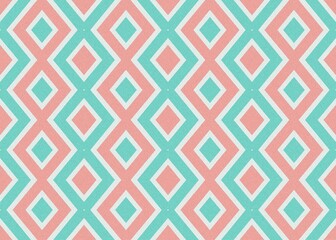 Pink and mint zigzag pattern background