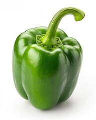 Vibrant Green Bell Pepper Fresh, Crisp, and Ready to Use in Your Culinary Creations