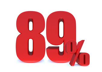 89 Percent off 3d Sign on White Background, Special Offer 89% Discount Tag, Sale Up to 89 Percent Off,big offer, Sale, Special Offer Label, Sticker, Tag, Banner, Advertising, offer ... See More 