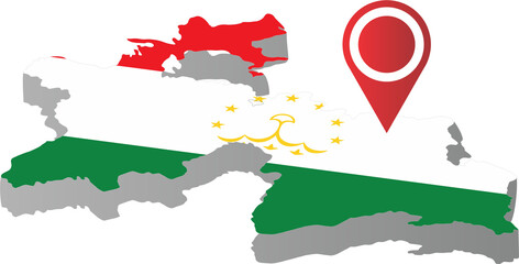 Tajikistan country map location