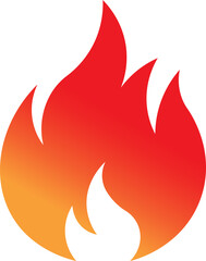 vector illustration of a fire icon | flame icon