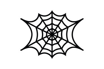 Silhouette art illustration of a spiderweb.eps