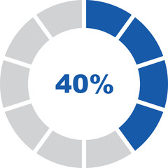 percentage indicator set and icon vector design editable