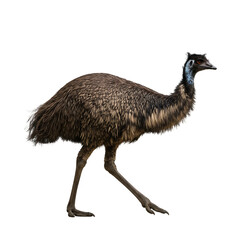 Emu Bird: Profile View of Australian Flightless Bird
